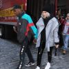 Kylie Jenner et son compagnon Travis Scott à New York le 28 novembre 2018.