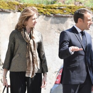 Laura Mattarella, son père Sergio Mattarella, président de l'Italie, Emmanuel et Brigitte Macron - Le président français accueille son homologue italien Sergio Mattarella pour une visite du château du Clos-Lucé dans le cadre de l'hommage au 500e anniversaire de la mort de Léonard de Vinci le 2 mai 2019. © David Nivière / Pool / Bestimage