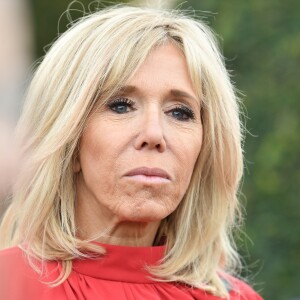 Brigitte Macron au Château de Clos Lucé dans le cadre des célébrations du 500e anniversaire de la mort de Léonard de Vinci, Loir-et-Cher, France, le 2 mai 2019. © David Nivière / Pool / Bestimage