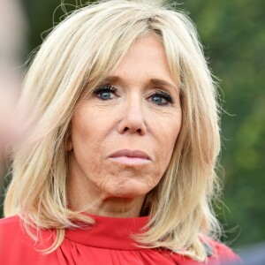 Brigitte Macron au Château de Clos Lucé dans le cadre des célébrations du 500e anniversaire de la mort de Léonard de Vinci, Loir-et-Cher, France, le 2 mai 2019. © David Nivière / Pool / Bestimage