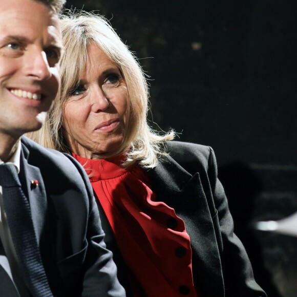 Emmanuel Macron et la première dame Brigitte Macron au Château de Chambord dans le cadre des célébrations du 500e anniversaire de la mort de Léonard de Vinci, Loir-et-Cher, France, le 2 mai 2019.© Stéphane Lemouton / Bestimage