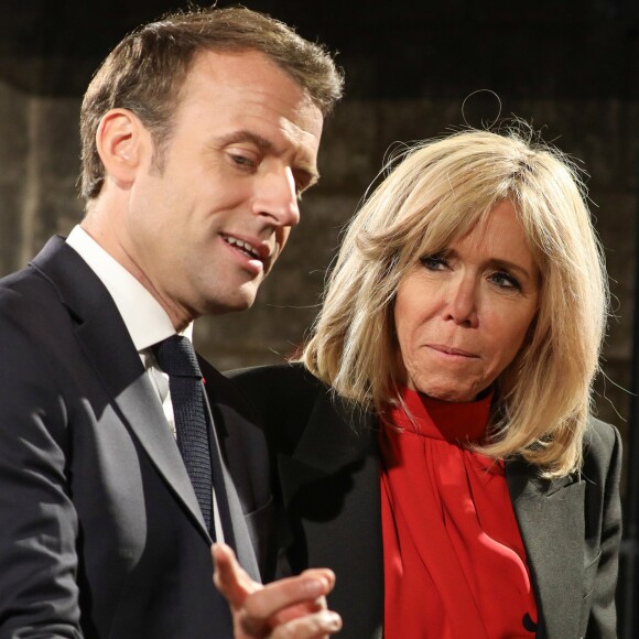 Emmanuel Macron et la première dame Brigitte Macron au Château de Chambord dans le cadre des célébrations du 500e anniversaire de la mort de Léonard de Vinci, Loir-et-Cher, France, le 2 mai 2019.© Stéphane Lemouton / Bestimage