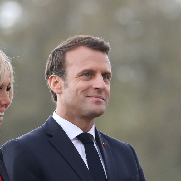 Emmanuel et Brigite Macron au Château de Chambord dans le cadre des célébrations du 500e anniversaire de la mort de Léonard de Vinci, Loir-et-Cher, le 2 mai 2019.© Stéphane Lemouton / Bestimage