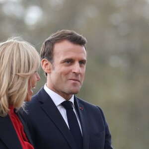 Emmanuel et Brigite Macron au Château de Chambord dans le cadre des célébrations du 500e anniversaire de la mort de Léonard de Vinci, Loir-et-Cher, le 2 mai 2019.© Stéphane Lemouton / Bestimage