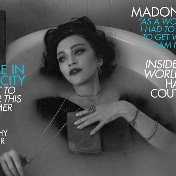 Madonna en couverture du "Vogue" britannique - mai 2019.