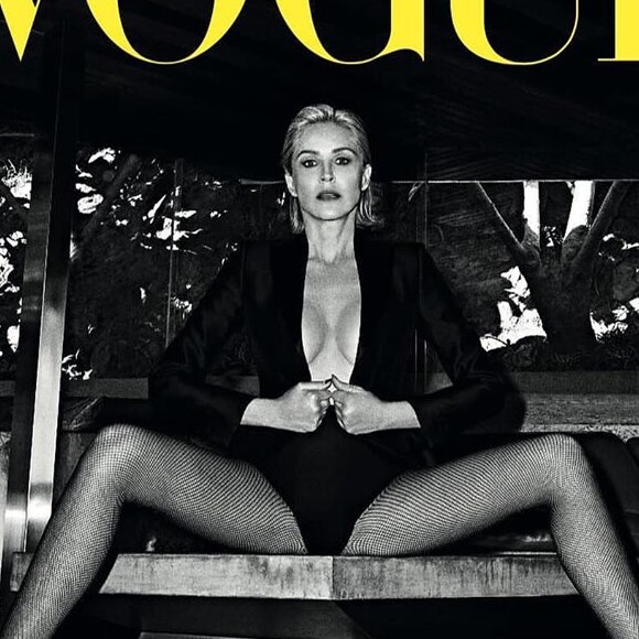 Sharon Stone en couverture du spécial sexe de "Vogue Portugal" - mai 2019.