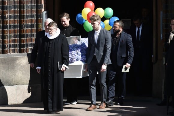 Image des obsèques de trois des quatre enfants - Alfred, Alma et Agnes - de l'homme d'affaires danois Anders Holch Povlsen, le 4 mai 2019 à la cathédrale d'Aarhus, tués à Colombo au Sri Lanka dans les attentats du 21 avril 2019.