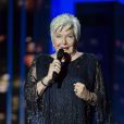 Exclusif - Line Renaud - Enregistrement de l'émission "Les 40 ans de Starmania" les stars chantent pour le Sidaction au Palais des Congrès à Paris, le 29 mars 2019. A l'occasion des 25 ans du Sidaction, France 2 propose une grande soirée exceptionnelle autour des plus belles chansons de Starmania qui sera diffusée le samedi 6 avril à 21h. Des artistes chantent et mettent à l'honneur l'opéra-rock de L. Plamondon et M. Berger au Palais des Congrès de Paris, salle qui a vu naître le spectacle mythique il y a 40 ans. Les chansons de l'opéra-rock seront revisitées par plusieurs générations d'artistes. Chaque chanson de Starmania sera plongée dans un tableau spécialement crée pour l'occasion et chorégraphié par Z. Reece qui a notament collaboré avec J. Jackson, K. Rowland... etc Une grande soirée d'engagement pour l'association Sidaction pour sensibiliser les téléspectateurs et faire appel à leur générosité. © Pierre Perusseau/Bestimage