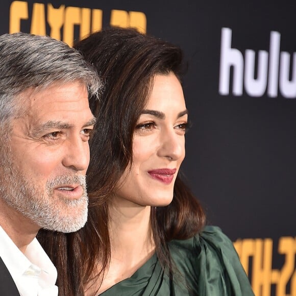 George Clooney et sa femme Amal Clooney - Avant-première et soirée de présentation de la nouvelle série Hulu "Catch-22" à Hollywood, Los Angeles, le 7 mai 2019.