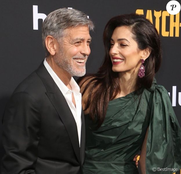 George Clooney et sa femme Amal Clooney - Avant-première et soirée de présentation de la nouvelle série Hulu "Catch-22" à Hollywood, Los Angeles, le 7 mai 2019.