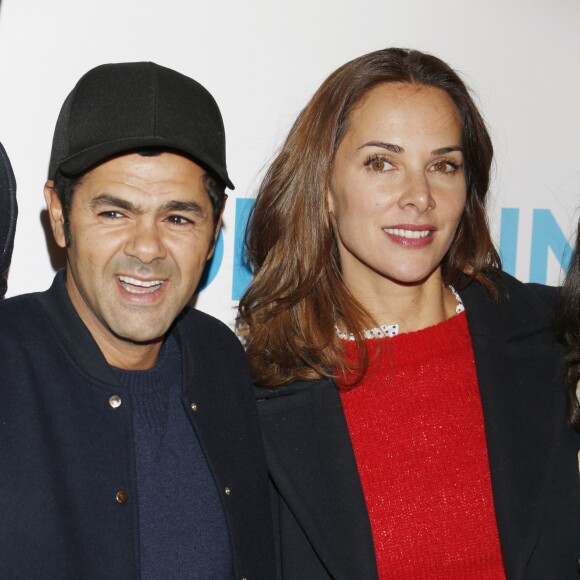 Jamel Debbouze et sa femme Mélissa Theuriau lors de l'avant-première du film "Demain tout commence" au Grand Rex à Paris le 28 novembre 2016.