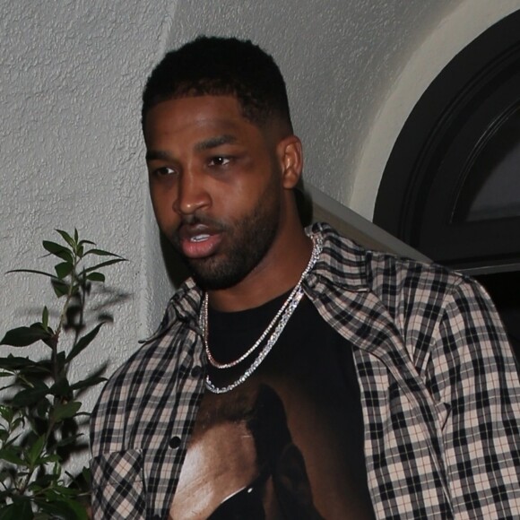 Tristan Thompson est allé diner au restautant Madeo dans le quartier de Beverly Hills à Los Angeles, le 16 avril 2019.