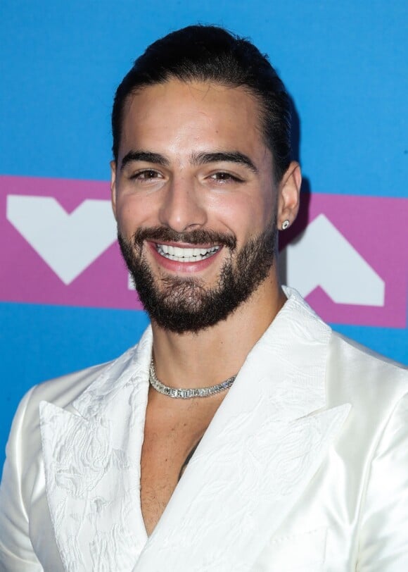 Maluma lors du photocall de la cérémonie des MTV Video Music Awards à New York le 20 août 2018.
