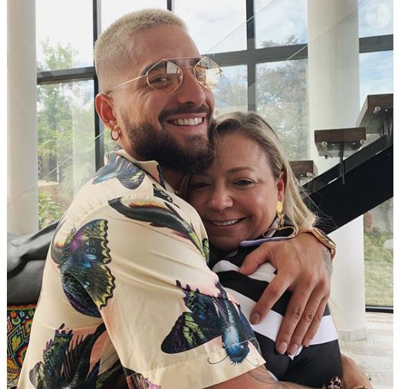 Maluma et sa maman sur Instagram- 12 mai 2019.