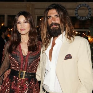 Monica Bellucci et son compagnon Nicolas Lefebvre - Arrivées à la soirée "Dior Vogue" chez "Fred l'écailler" lors du 72ème Festival International du Film de Cannes. Le 15 mai 2019 © Denis Guignebourg / Bestimage