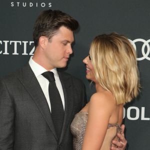 Scarlett Johansson et son compagnon Colin Jost - Avant-première du film "Avengers : Endgame" à Los Angeles, le 22 avril 2019.