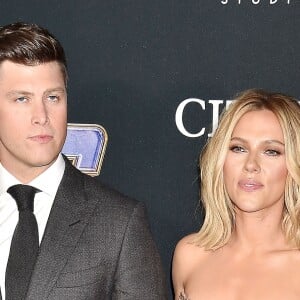 Scarlett Johansson et son compagnon Colin Jost - Avant-première du film "Avengers : Endgame" à Los Angeles, le 22 avril 2019.