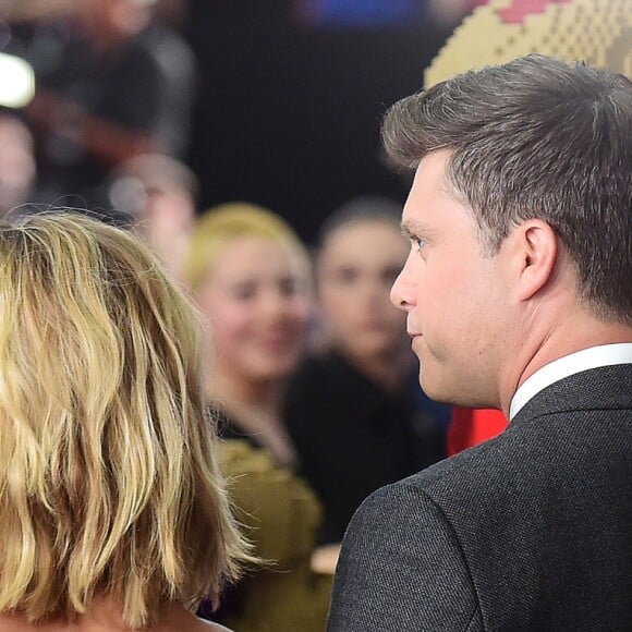 Scarlett Johansson et son compagnon Colin Jost - Avant-première du film "Avengers : Endgame" à Los Angeles, le 22 avril 2019.