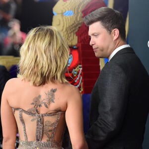 Scarlett Johansson et son compagnon Colin Jost - Avant-première du film "Avengers : Endgame" à Los Angeles, le 22 avril 2019.