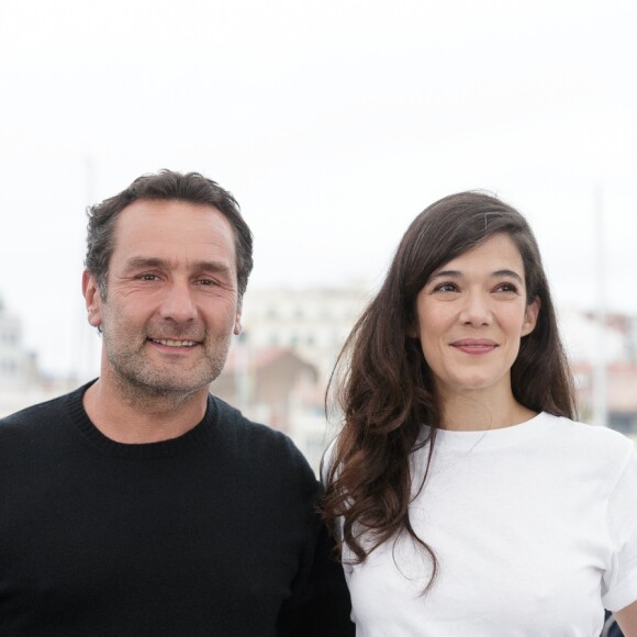 Gilles Lellouche, Mélanie Doutey lors du photocall du film "Le grand bain" au 71ème Festival International du Film de Cannes, le 13 mai 2018. © Borde / Jacovides / Moreau / Bestimage