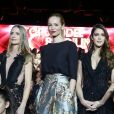 Adriana Karembeu et Iris Mittenaere - Le final - Les lauréats sur scène lors de la 15ème édition de "Top Model Belgium" au Lido à Paris, le 3 février 2019. © Philippe Doignon / Denis Guignebourg / Bestimage