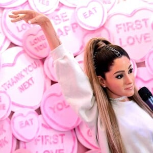 Le musée Madame Tussauds à Londres dévoile sa nouvelle statue de la chanteuse Ariana Grande. Le 21 mai 2019.