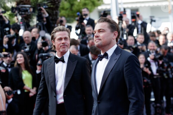 Brad Pitt, Leonardo DiCaprio - Montée des marches du film "Once upon a time... in Hollywood" lors du 72ème Festival International du Film de Cannes. Le 21 mai 2019 © Jacovides-Moreau / Bestimage