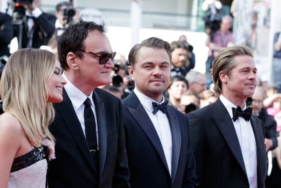 Margot Robbie, Quentin Tarantino, Leonardo DiCaprio, Brad Pitt - Montée des marches du film "Once upon a time... in Hollywood" lors du 72ème Festival International du Film de Cannes. Le 21 mai 2019 © Jacovides-Moreau / Bestimage