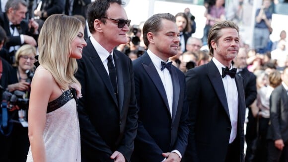 Brad Pitt et Leonardo DiCaprio face à un Quentin Tarantino amoureux à Cannes