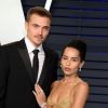 Zoë Kravitz et son fiancé Karl Glusman - Soirée Vanity Fair Oscar Party à Los Angeles. Le 24 février 2019