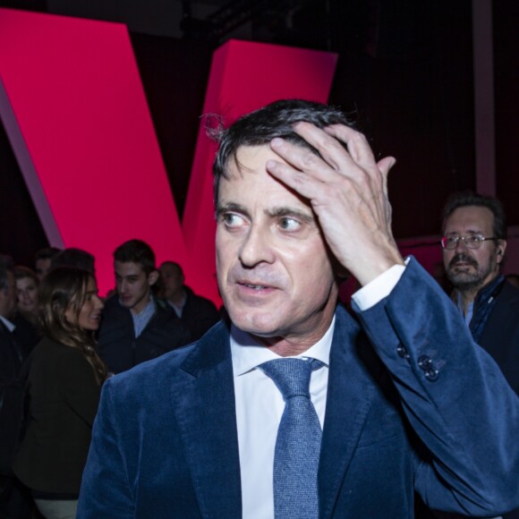 Manuel Valls en meeting pour les élections municipales de Barcelone de 2019. Espagne, le 13 décembre 2018.