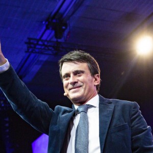 Manuel Valls en meeting pour les élections municipales de Barcelone de 2019. Espagne, le 13 décembre 2018.