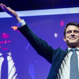 Manuel Valls en meeting pour les élections municipales de Barcelone de 2019. Espagne, le 13 décembre 2018.