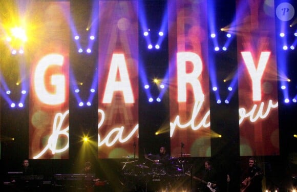 Gary Barlow en concert au "Philharmonic Hall" a Liverpool, le 2 janvier 2013.