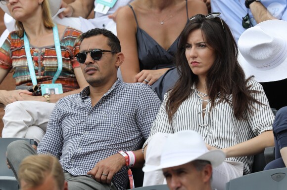 Brahim Asloum - People dans les tribunes des Internationaux de France de Tennis de Roland Garros à Paris le 2 juin 2018. © Dominique Jacovides-Cyril Moreau / Bestimage