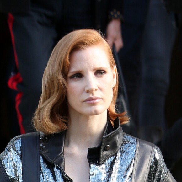 Jessica Chastain à la sortie de l'émission "Graham Norton Show" à Londres, le 23 mai 2019.