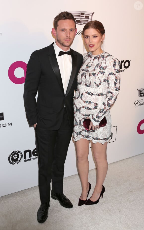 Jamie Bell and Kate Mara - People à la soirée caritative AIDS Foundation Academy Awards Viewing Party à Los Angeles le 24 février 2019