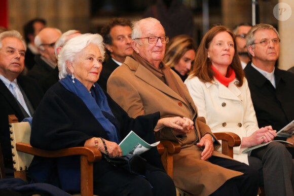 Le roi Albert II de Belgique et la reine Paola de Belgique assistent à un concert de gala de la Fondation Reine Paola, à la Cathédrale Notre-Dame d'Anvers le 30 novembre 2018.