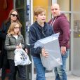 Exclusif - Angelina Jolie fait du shopping avec ses filles Zahara, Shiloh et Vivienne dans le quartier de East Village à New York, le 23 février 2019