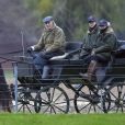 Le prince Philip, duc d'Edimbourg, fait un tour de calèche à Windsor le 10 décembre 2018.