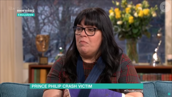 Emma Fairweather, l'une des victimes de l'accident de voiture provoqué par le prince Philip, dans l'émission "This Morning", en janvier 2019.