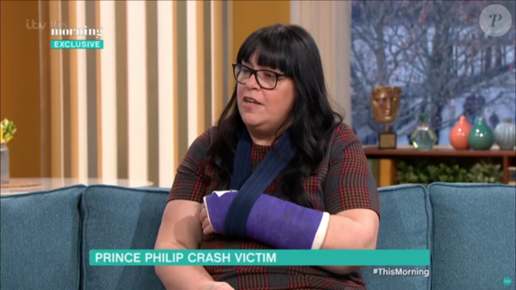 Emma Fairweather, l'une des victimes de l'accident de voiture provoqué par le prince Philip, dans l'émission "This Morning", en janvier 2019.