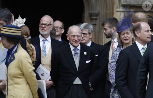 Le prince Philip, duc d'Edimbourg - Mariage de Lady Gabriella Windsor avec Thomas Kingston dans la chapelle Saint-Georges du château de Windsor le 18 mai 2019.