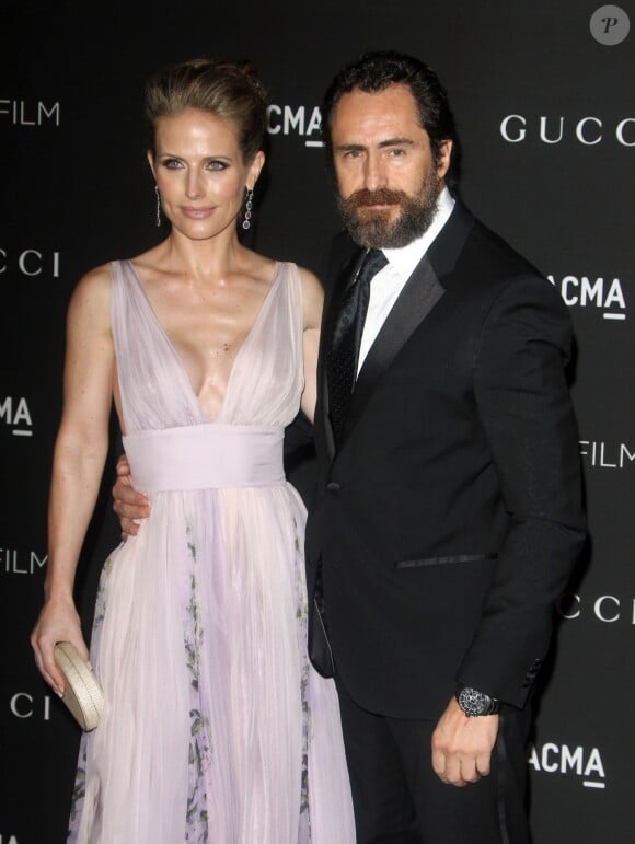 Demian Bichir et sa femme Lisset Gutierrez - Soirée "LACMA Art + Film Gala" à Los Angeles le 1er novembre 2014.