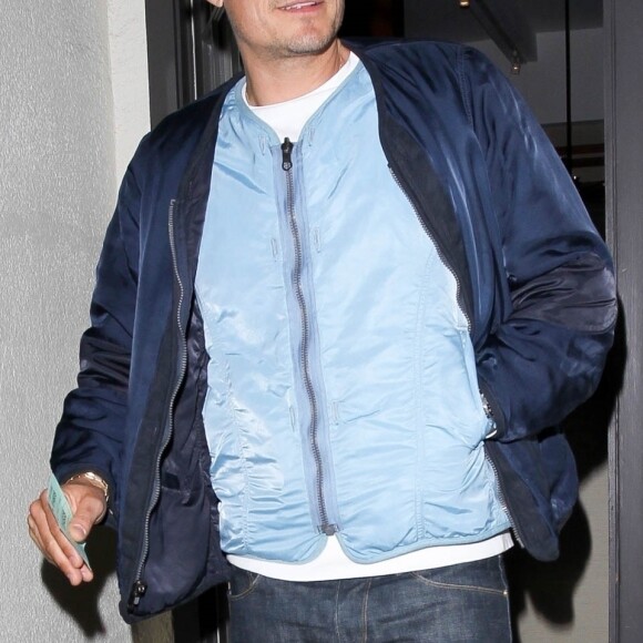 K. Perry et son fiancé Orlando Bloom sont allés diner en amoureux au restaurant Madeo dans le quartier de Beverly Hills à Los Angeles. K. porte une jolie perruque blonde! Le 24 avril 2019.