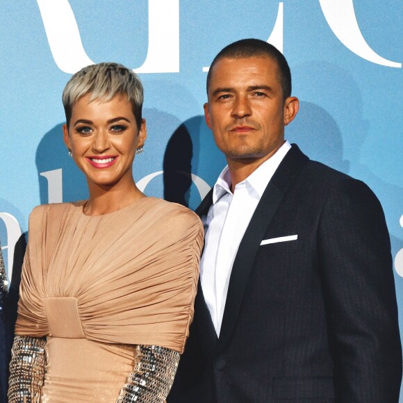 Orlando Bloom et sa compagne Katy Perry lors de la 2ème édition du "Monte-Carlo Gala for the Global Ocean" à l'opéra de Monte-Carlo à Monaco, le 26 septembre 2018. © Bruno Bébert/Bestimage