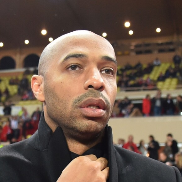 Thierry Henry, l'entraineur de l'ASM durant le match de football de Champions League Monaco contre Bruges au stade Louis II de Monaco le 6 novembre 2018. © Bruno Bebert/Bestimage