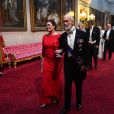 Sara Huckabee Sanders et le prince Michael de Kent au palais de Buckingham le 3 juin 2019 pour le dîner de gala donné par la reine Elizabeth II en l'honneur de la visite officielle du président américain Donald Trump et son épouse Melania.