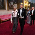 La princesse Michael de Kent et Helge Lund au palais de Buckingham le 3 juin 2019 pour le dîner de gala donné par la reine Elizabeth II en l'honneur de la visite officielle du président américain Donald Trump et son épouse Melania.