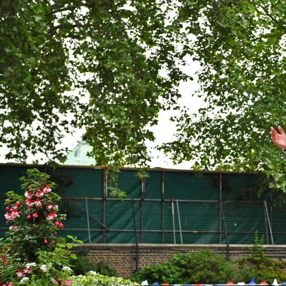 Melania Trump et Philip May lors d'une Garden Party au 10 Downing Street à Londres. Le 4 juin 2019